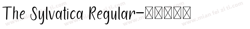 The Sylvatica Regular字体转换